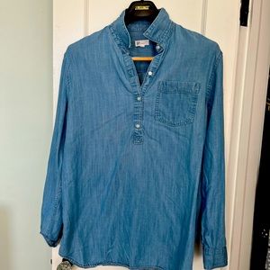 Gap size XL tall tunic denim shirt